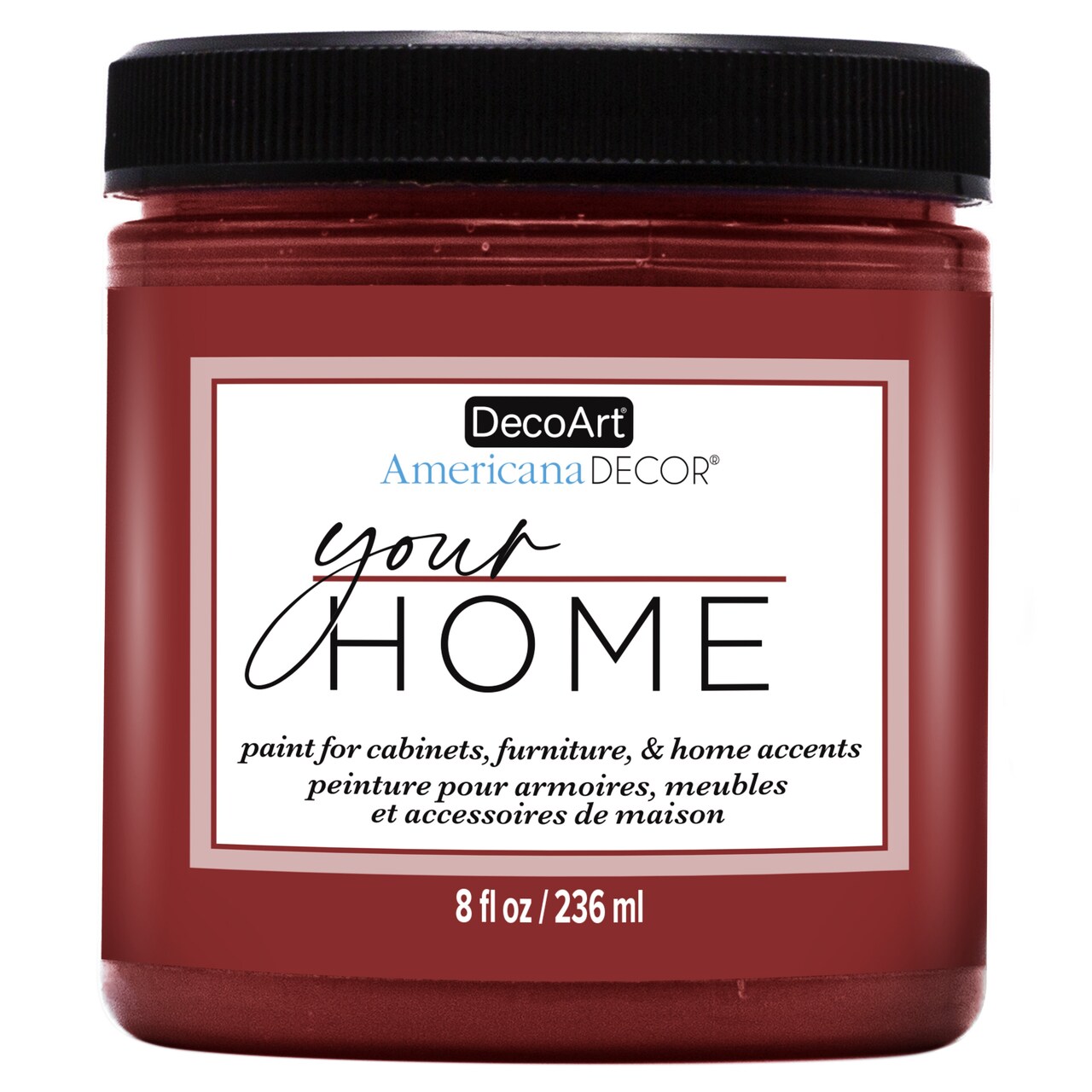 DecoArt Americana Decor All-in-One Furniture & Cabinet Paint, 8oz – No Primer Needed, Adheres to Tile, Laminate & Glossy Surfaces, Satin Finish